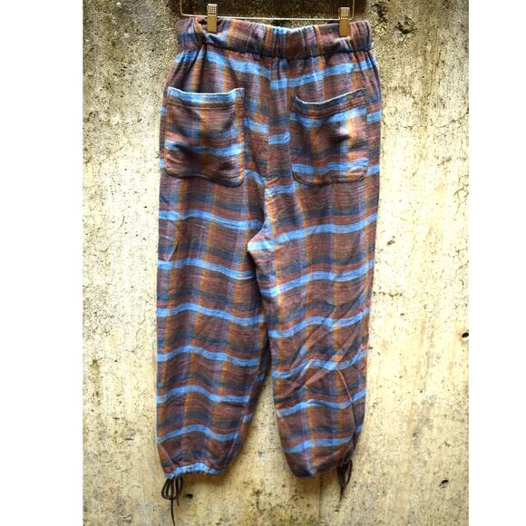 NWT Urban Outfitters Plaid Flannel Lounge Pants Drawstring Waist Size M - Picture 3 of 3
